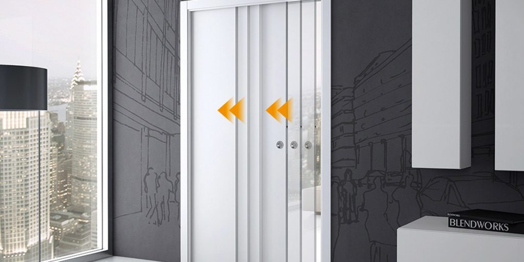 Sincronizzazione-per-Telescopica accessori per porte scorrevoli
