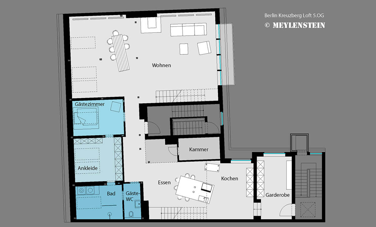 Piani Loft Kreuzberg Berlino