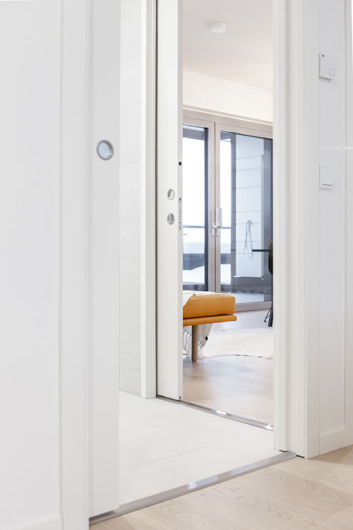 Porta a scomparsa bianca ECLISSE