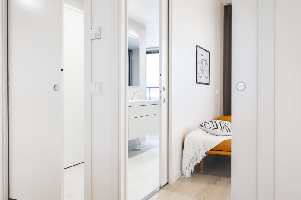 Bedroom - apartments Luminary with pocket doors eclisse