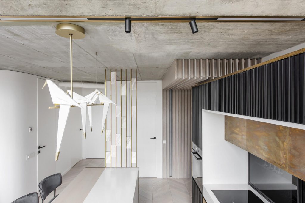 Dettaglio cemento del soffitto