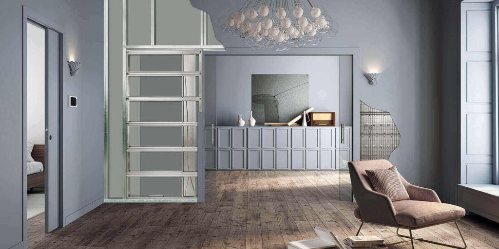 Eclisse Luce porte filo muro