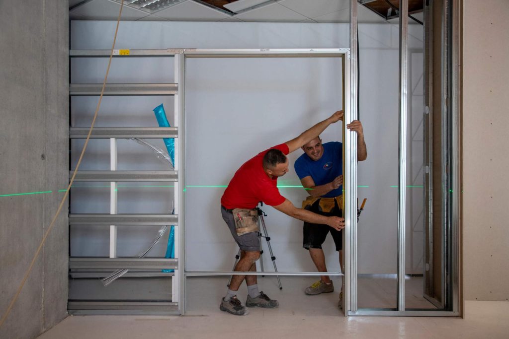installazione ELISSE syntesis line - controtelaio per porte filomuro scorrevoli