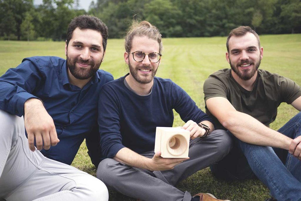 I fondatori del progetto VAIA: Giuseppe Addamo , Federico Stefani e Paolo Milan