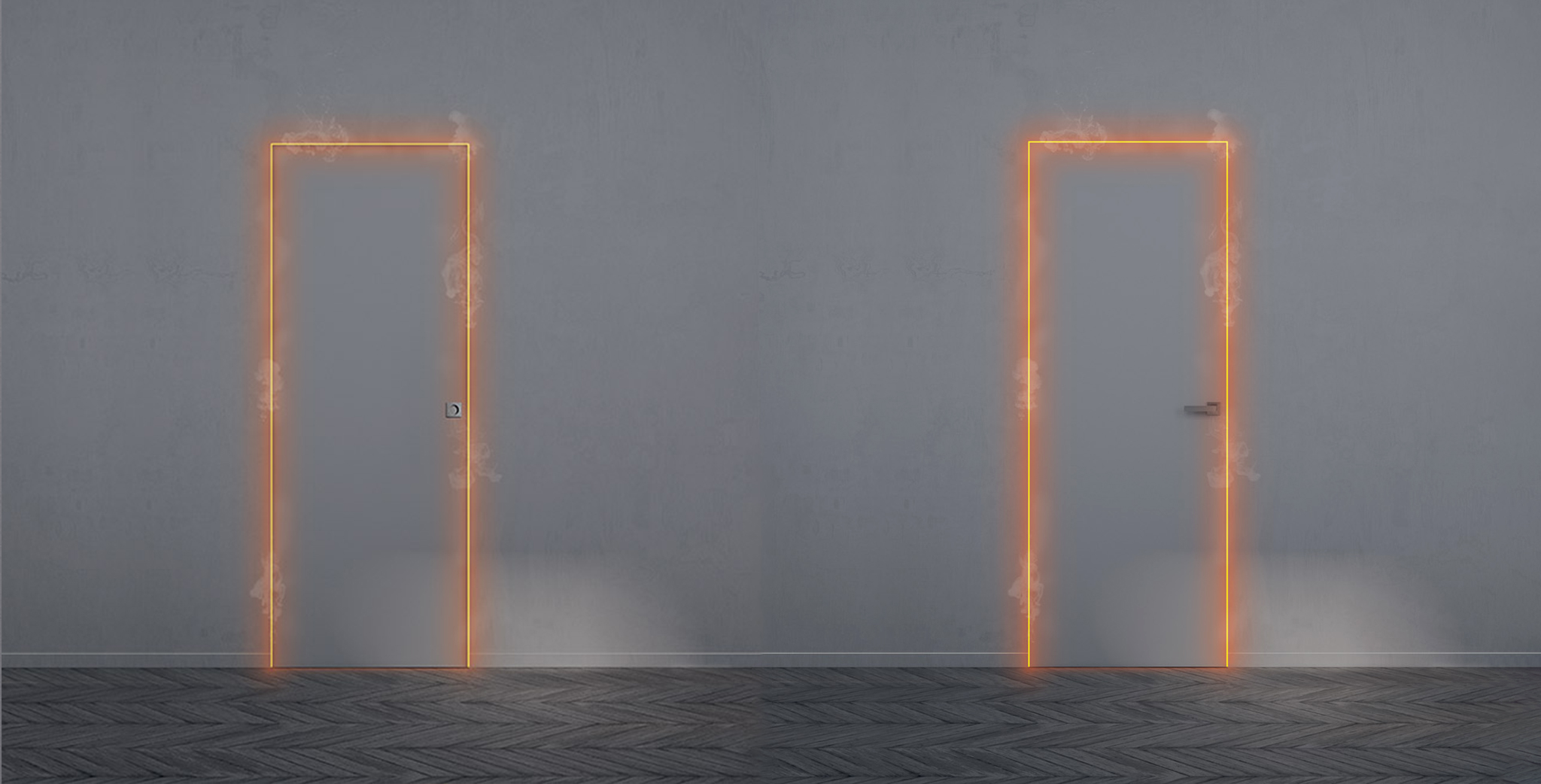 Porte resistenti al fuoco ECLISSE EI30 che resistono ai fumi e al fuoco per oltre 30 minuti
